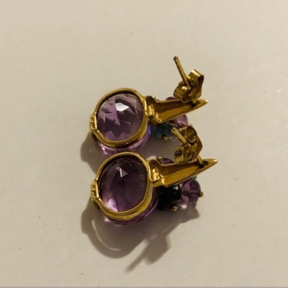 Ross Simons | Earrings | Amethyst Cluster Stud Earrings - Picture 2 of 14